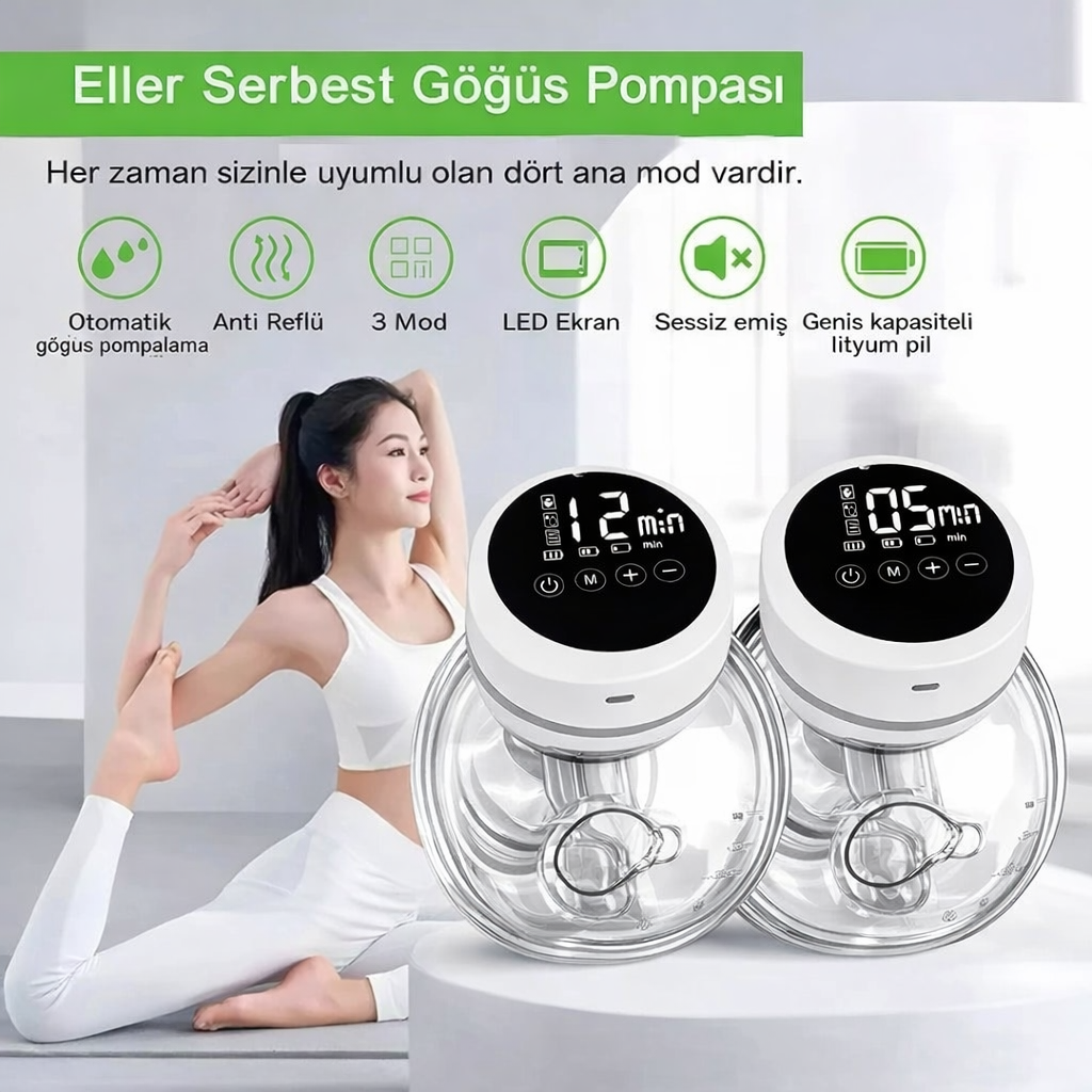 Elektrikli Göğüs Pompası 180 ml+180 ml